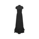 ROTATE-Birger-Christensen-Maxi-Capsleeve-Dress-Black-coveti64522_nobg Rotate Birger Christensen Maxi Capsleeve Dress Black