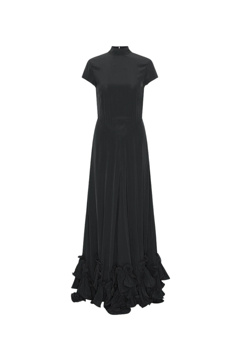 ROTATE-Birger-Christensen-Maxi-Capsleeve-Dress-Black-coveti64522_nobg Rotate Birger Christensen Maxi Capsleeve Dress Black