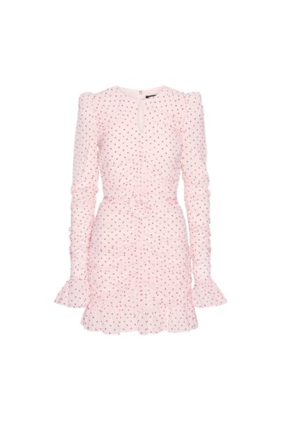 Mini Ruched Dress Pink
