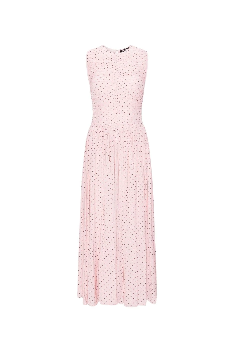 Rotate Birger Christensen Ns Ruched Dress Pink