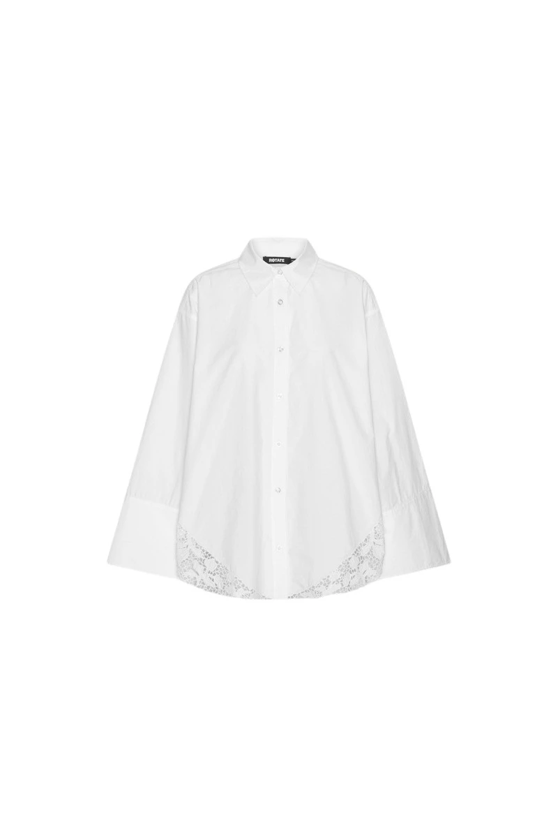 Rotate Birger Christensen Oversized Shirt White