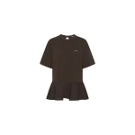 ROTATE-Birger-Christensen-Peplum-T-shirt-Dark-Brown-coveti46107_nobg Rotate Birger Christensen Peplum T-shirt Dark Brown Top