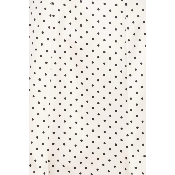 Rotate Birger Christensen Polka Dot Midi Dress Creme, view 6