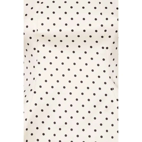 Rotate Birger Christensen Polka Dot Sleeveless Top Creme, view 6