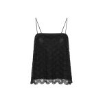 Rotate Birger Christensen Sequins Slip Top Black