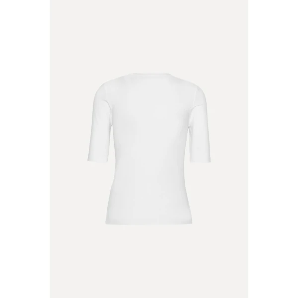 Rotate Birger Christensen Short Sleeve T-shirt Bright White Logo, view 2