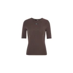 Rotate Birger Christensen Short Sleeve T-shirt Dark Brown