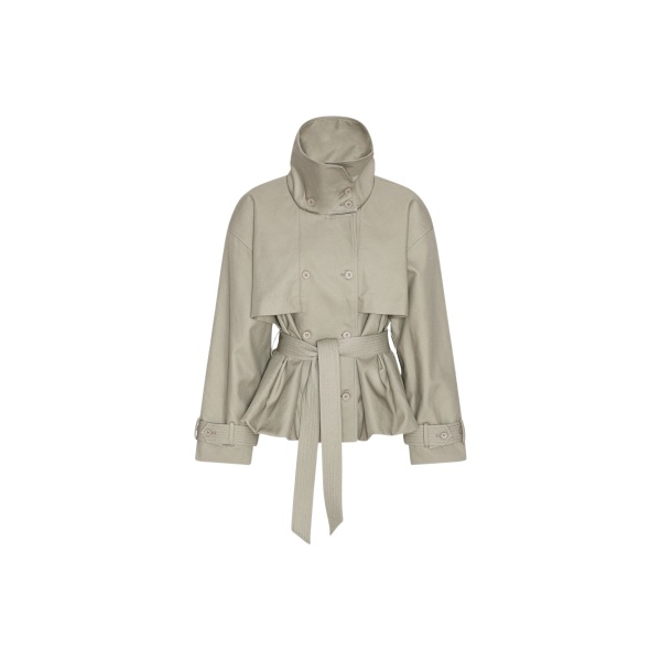 Short Trench Coat Aluminum