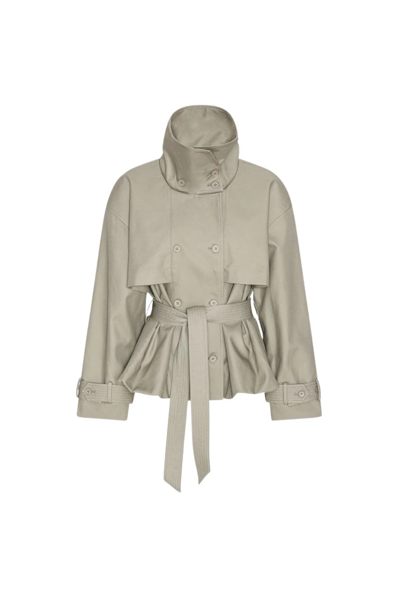 Rotate Birger Christensen Short Trench Coat Aluminum