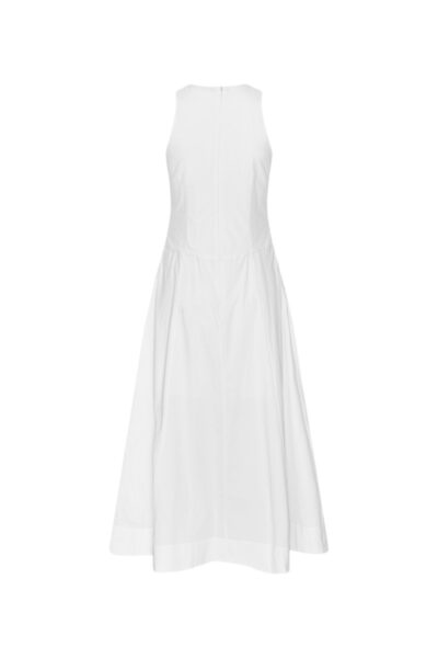 Sleeveless Midi Dress White