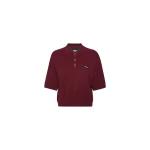 Rotate Birger Christensen Slinky Knit Polo Bordeaux