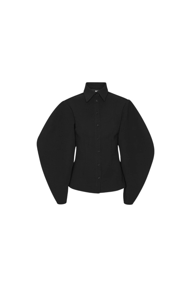 Rotate Birger Christensen Suiting Fitted Shirt Black