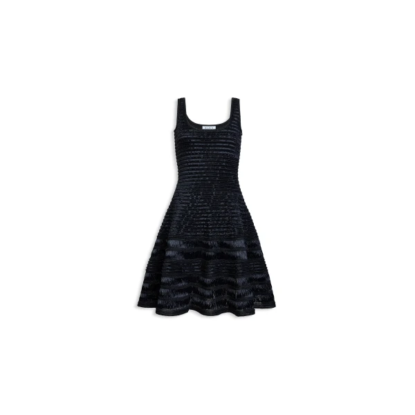 Alaïa Raffia Dress - ALAÏA Dresses - Laser Cut Luxury - Shop at Luxury Shoes 