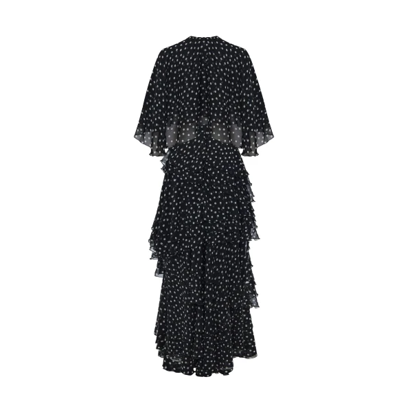 Rasario Chiffon maxi dress with bolero in Black, view 3