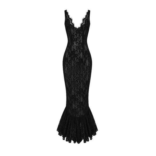 Rasario Lace maxi dress in Black