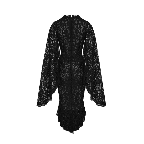 Rasario Lace midi dress in Black, view 4