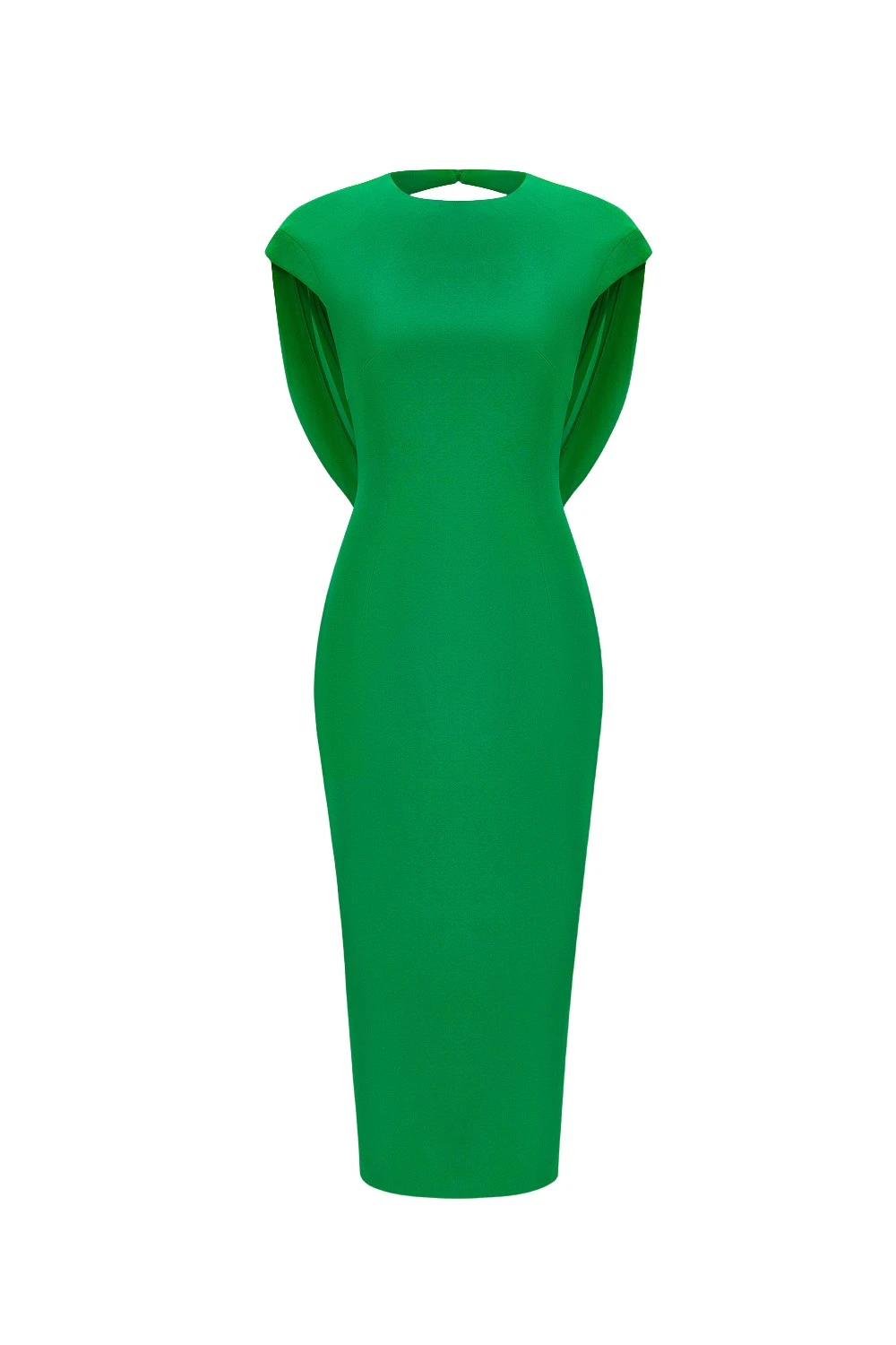 Rasario-Green-Viscose-and-silk-midi-dress-with-cowl-back-in-Green-at-Coveti51475_nobg Rasario Viscose and silk midi dress with cowl back in Green