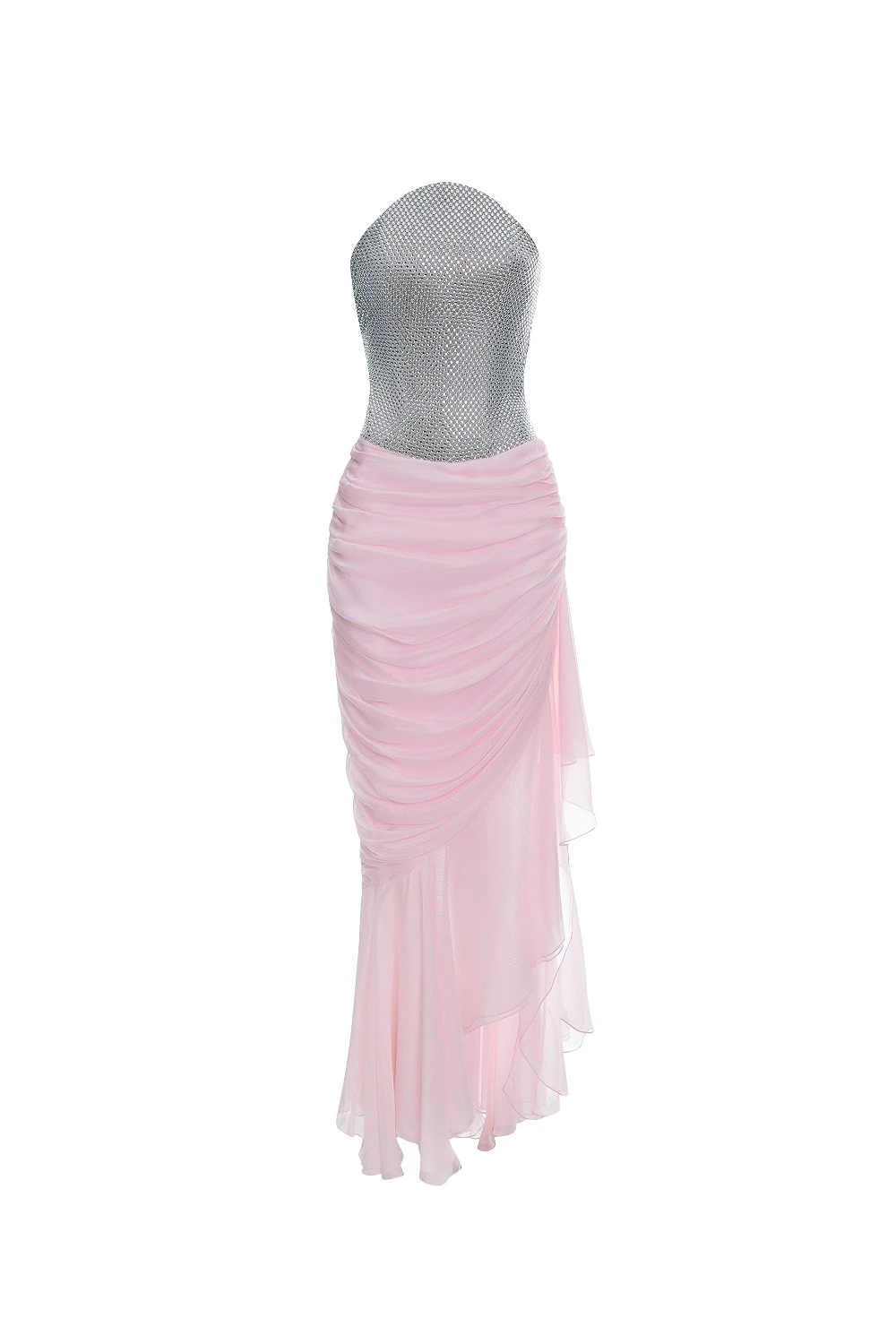 Rasario-Multicolour-Crystal-corset-and-silk-chiffon-dress-in-Silver-and-Light-Pink-at-Coveti19460_nobg Rasario Crystal corset and silk chiffon dress in Silver and Light Pink