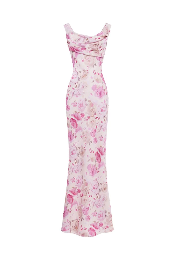 Rasario-Pink-Printed-satin-draped-maxi-dress-in-Powder-at-Coveti16863_nobg Rasario Printed satin draped maxi dress in Powder