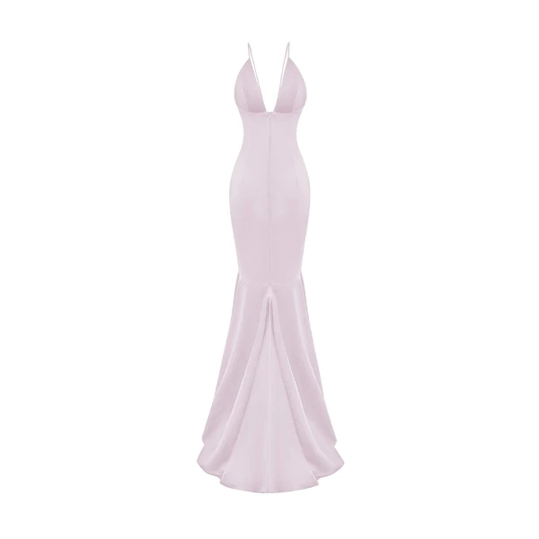 Rasario Satin maxi dress in Light pink, view 3