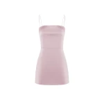 Rasario Satin mini dress in Light pink