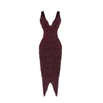 Rasario-Red-Satin-midi-dress-with-fringe-trim-in-Burgundy-at-Coveti54632_nobg Rasario Satin midi dress with fringe trim in Burgundy