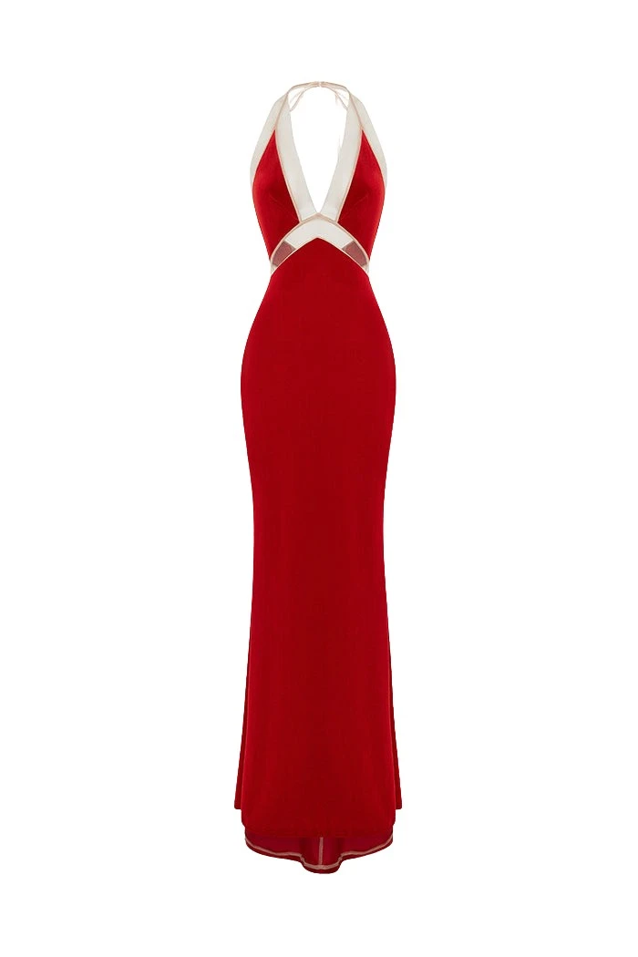 Rasario-Red-Velvet-maxi-dress-in-Red-at-Coveti58858_nobg Rasario Velvet maxi dress in Red