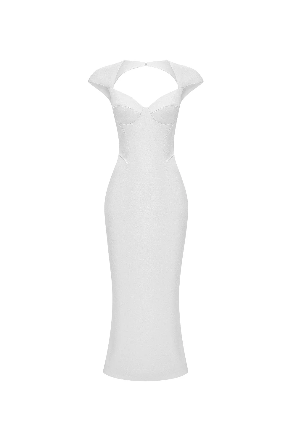 Rasario-White-Viscose-crepe-midi-dress-in-White-at-Coveti50428_nobg Rasario Viscose crepe midi dress in White