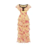 Rasario-Yellow-Printed-chiffon-maxi-dress-in-Yellow-at-Coveti47930_nobg Rasario Printed chiffon maxi dress in Yellow