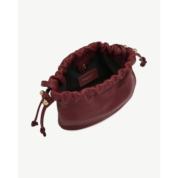 Strathberry Charlotte Drawstring in Oxblood, view 3