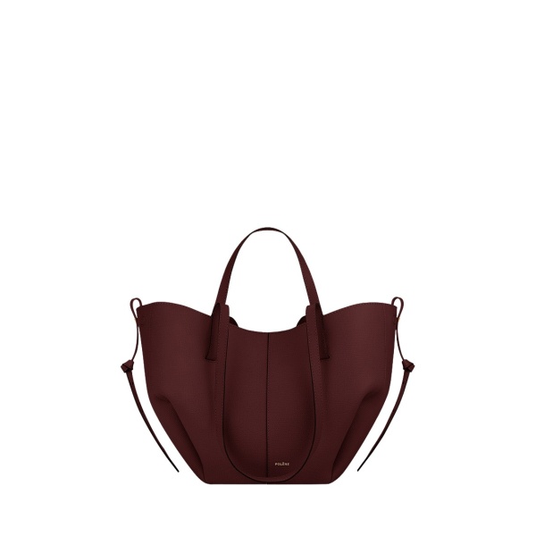 Polène Cyme Mini in Black Cherry Cyme Mini in Black Cherry - Mini Bags - Parisian Luxury Leather Bag at Luxury Shoes 