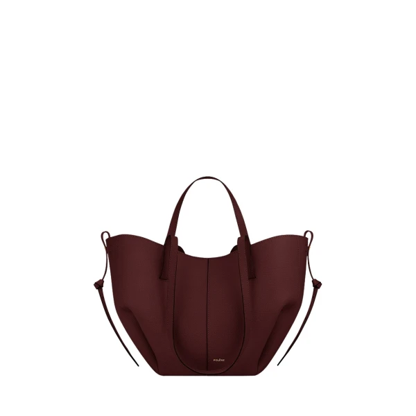 Polene Cyme Mini in Black Cherry Bag