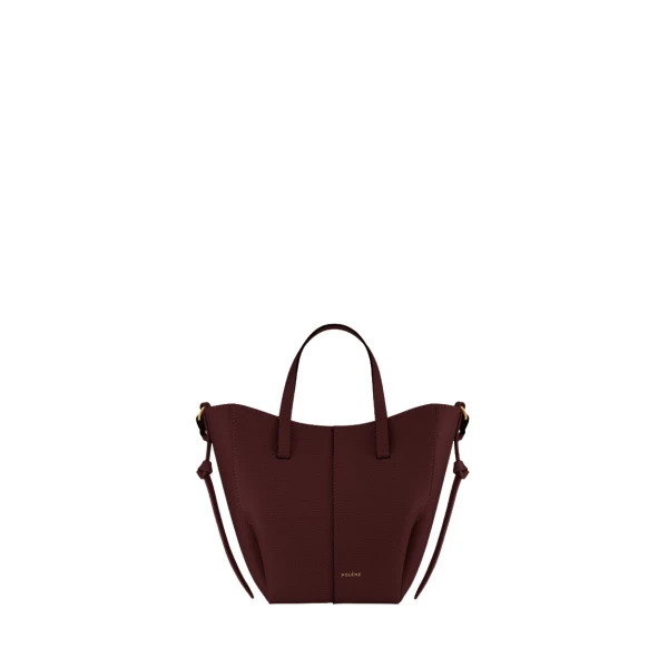 Polene Cyme Tote Nano in Black Cherry Bag