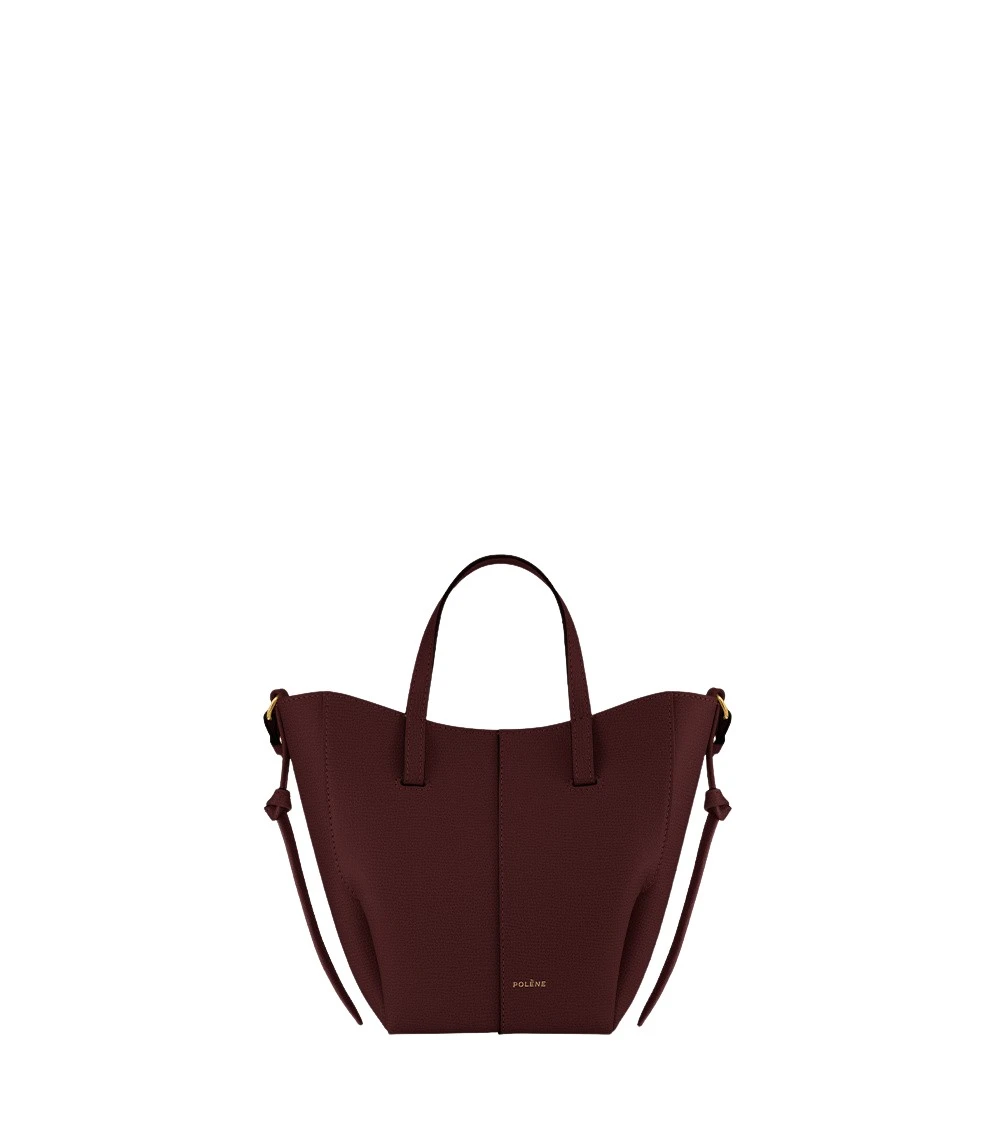 Red-Cyme-Tote-Nano-in-Black-Cherry-collection-coveti95368_nobg Polene Cyme Tote Nano in Black Cherry Bag