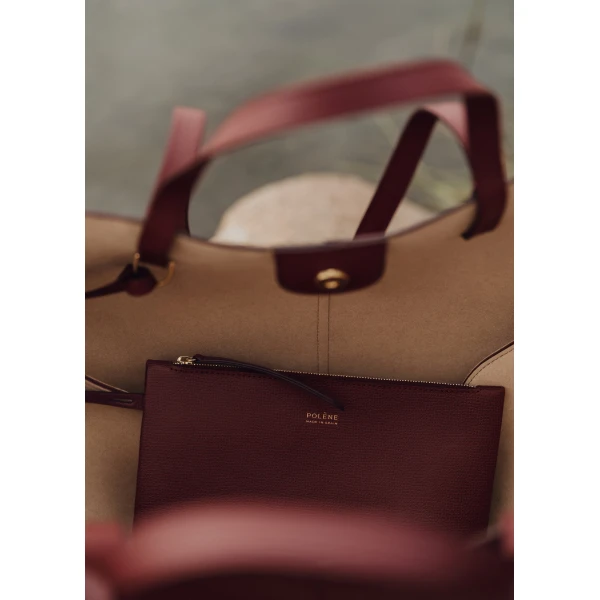 Polene Cyme in Black Cherry Bag, view 5