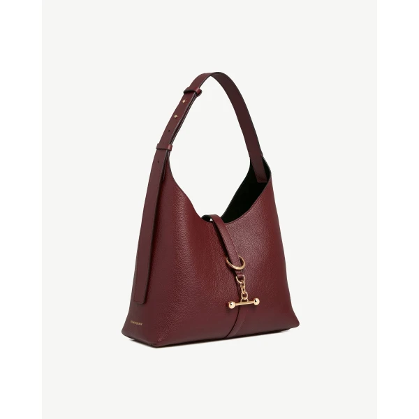 Strathberry Kite Hobo in Oxblood, view 3