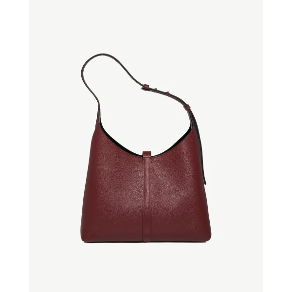 Strathberry Kite Hobo in Oxblood, view 4