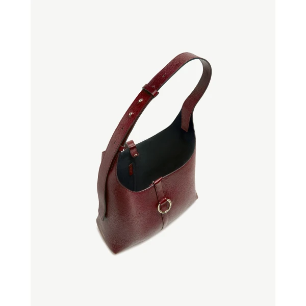 Strathberry Kite Hobo in Oxblood, view 5