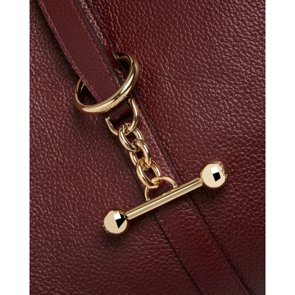 Strathberry Kite Hobo in Oxblood, view 6