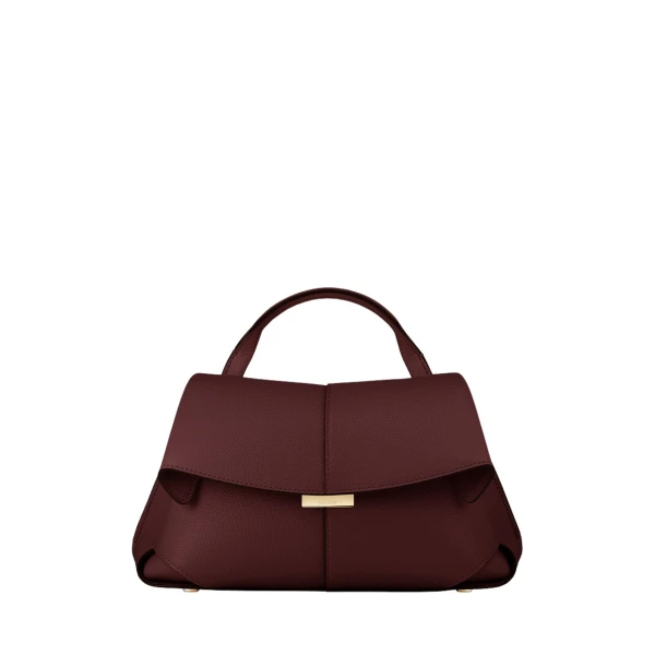 Polene Mokki Mini in Black Cherry Bag