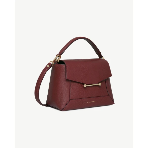 Strathberry Mosaic Bag in Oxblood, view 3