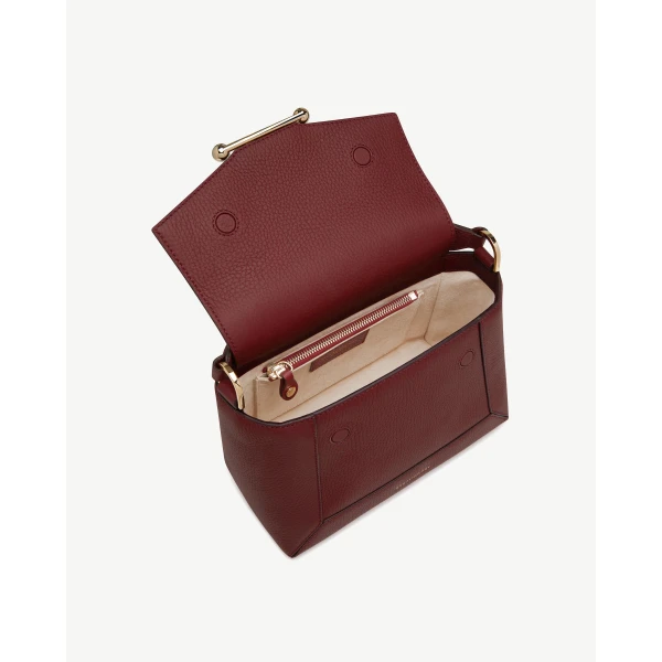 Strathberry Mosaic Bag in Oxblood, view 5