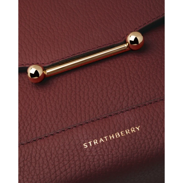 Strathberry Mosaic Bag in Oxblood, view 6