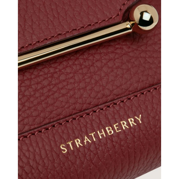 Strathberry Mosaic Nano in Oxblood, view 7