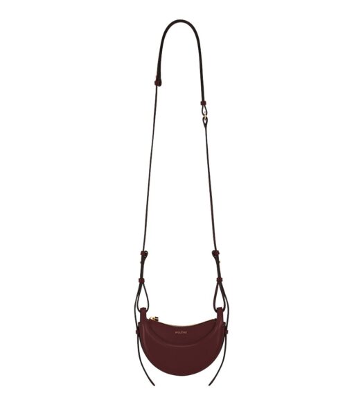 Polène Numéro Dix Micro in Black Cherry Numéro Dix Micro in Black Cherry - Mini Bags - Parisian Luxury Leather Bag at Luxury Shoes 