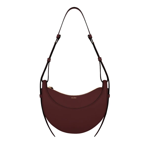 Polene Numéro Dix in Black Cherry Bag