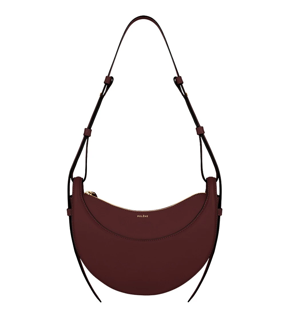 Polene Numéro Dix in Black Cherry Bag