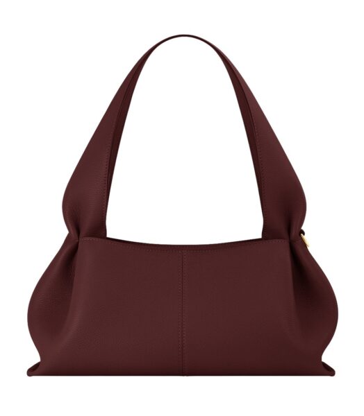 Polène Numéro Neuf East West in Black Cherry Numéro Neuf East West in Black Cherry - Shoulder & Crossbody Bags - Parisian Luxury Leather Bag at Luxury Shoes 