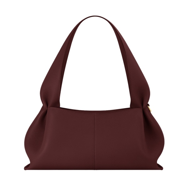 Polène Numéro Neuf East West in Black Cherry Numéro Neuf East West in Black Cherry - Shoulder & Crossbody Bags - Parisian Luxury Leather Bag at Luxury Shoes 
