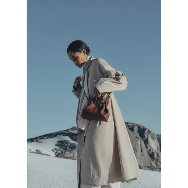 Polene Numéro Neuf Mini in Black Cherry Bag, view 4